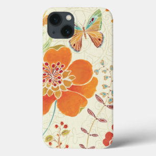 Colourful Flowers and Butterflies iPhone 13 Case
