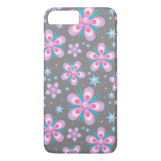 colourful flowers and stars phone case