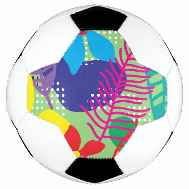 Colourful flowers background football (Front)