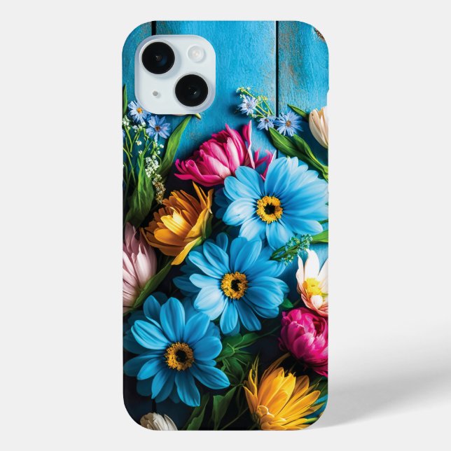 Colourful Flowers Case-Mate iPhone Case (Back)