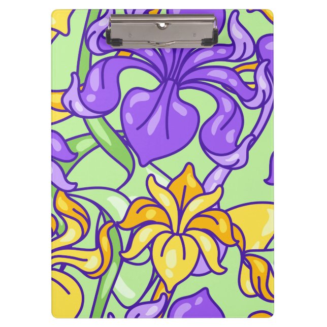 Colourful Flowers   Clipboard (Front)