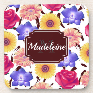 Colourful Flowers Coaster