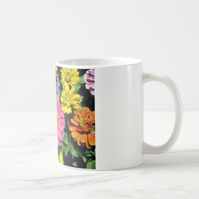 Colourful Flowers Coffee Mug (Right)
