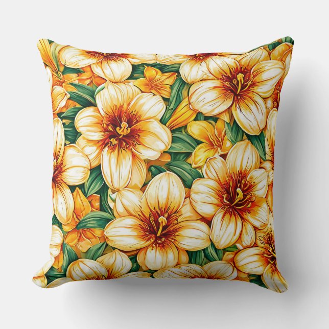 Colourful flowers cushion (Front)