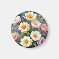 Colourful Flowers Elegant Watercolor Painting