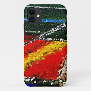 Colourful Flowers Field Painting iPhone Case