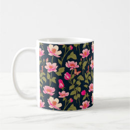 Colourful flowers-Floral pattern 22 - Coffee Mug