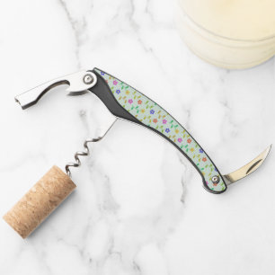 Colourful Flowers, Floral Pattern, Greenery, Boho Corkscrew
