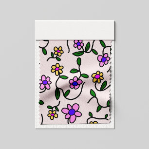 Colourful Flowers, Floral Pattern, Greenery, Boho Fabric