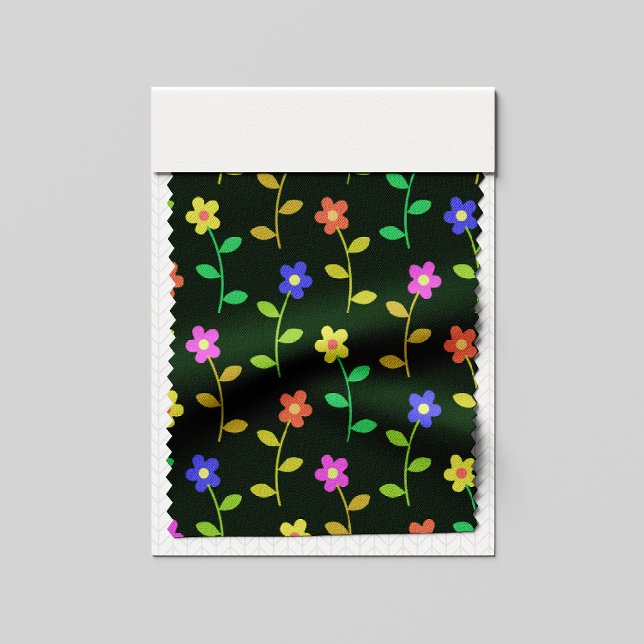 Colourful Flowers, Floral Pattern, Greenery, Boho Fabric (Creator Uploaded)