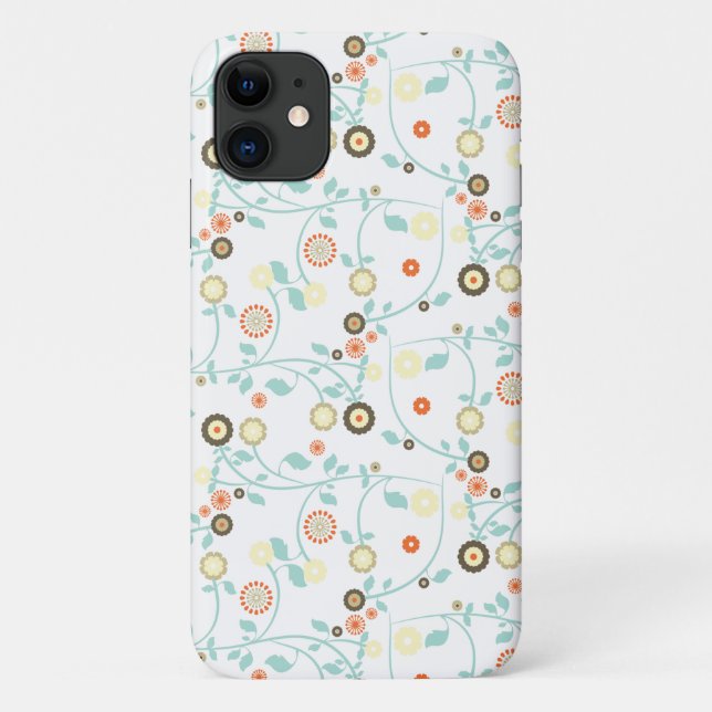 Colourful Flowers, Floral, Pattern Of Flowers Case-Mate iPhone Case (Back)