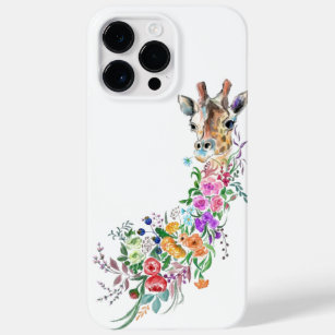 Colourful Flowers Giraffe Painting Spring Case-Mate iPhone 14 Pro Max Case