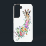 Colourful Flowers Giraffe Samsung Galaxy Case<br><div class="desc">Colourful Flowers Bouquet Giraffe - Drawing Modern Sweet Romantic Floral Animal Collection By MIGNED. Choose / Add Your Unique Text / Name / Colour - Make Your Special Gift - Resize and move or remove and add elements / text with customisation tool ! Drawing and Design by MIGNED. Please see...</div>