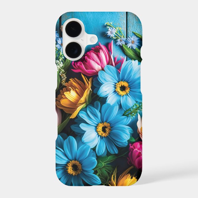 Colourful Flowers iPhone Case (Back)