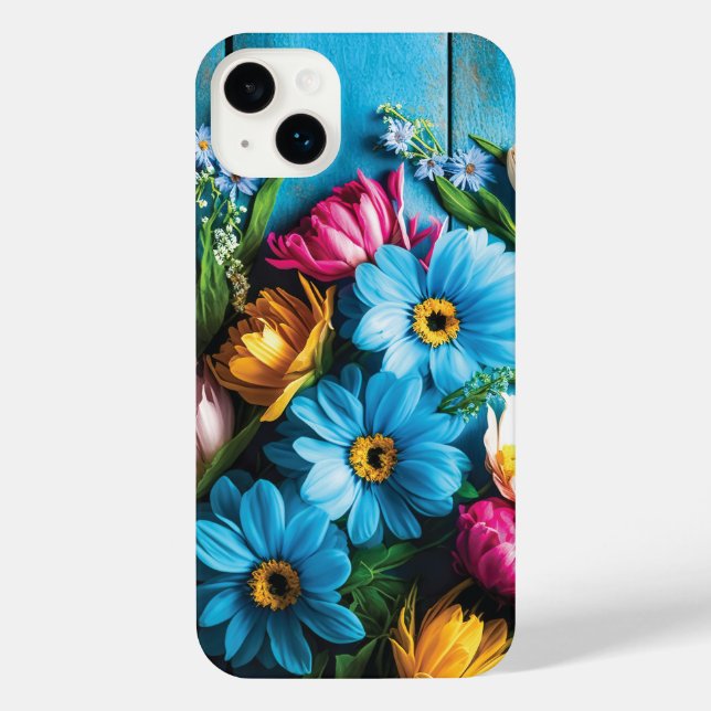 Colourful Flowers iPhone Case (Back)
