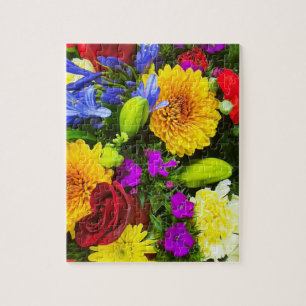 Colourful flowers jigsaw puzzle