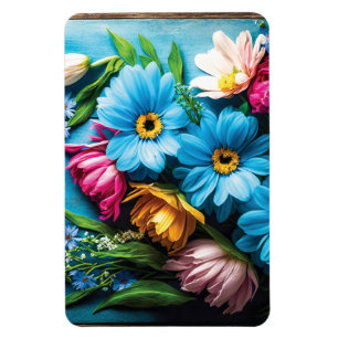 Colourful Flowers Magnet