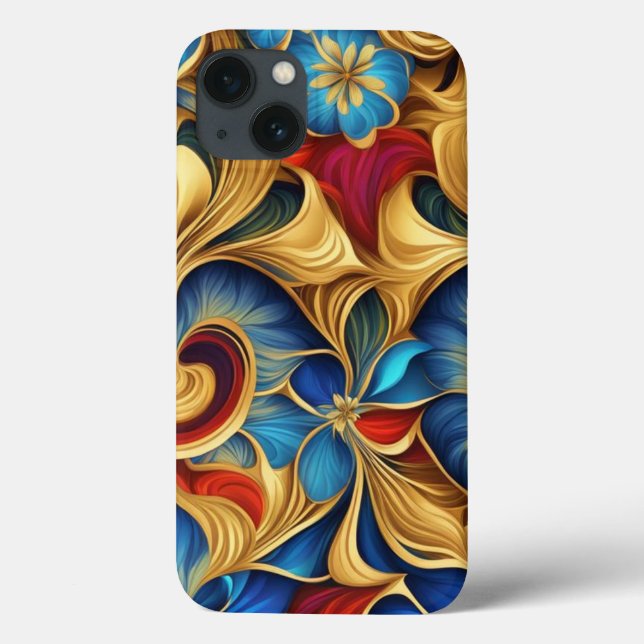Colourful Flowers Multicolored  Case-Mate iPhone Case (Back)