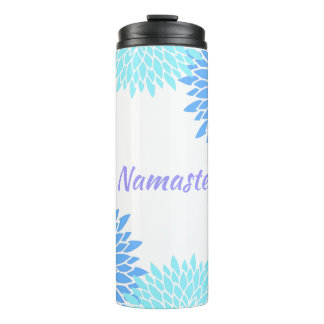 Colourful Flowers Namaste Thermal Tumbler