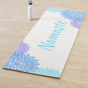Colourful Flowers Namaste Yoga Mat