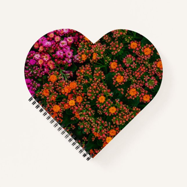 Colourful Flowers  Notebook (Front)