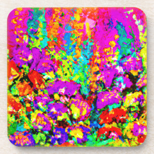 Colourful Flowers Painting. Buy Now Coaster