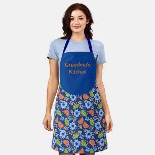 Colourful Flowers Pattern Grandma's Kitchen  Apron