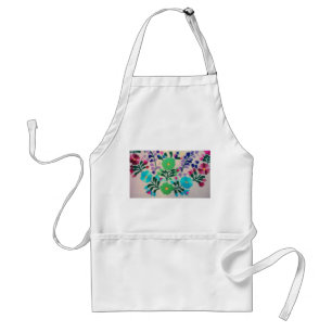 Colourful Flowers Pattern Standard Apron