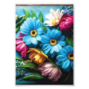 Colourful Flowers Photo Print