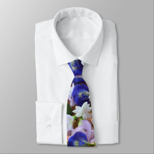 Colourful Flowers Photo     Tie