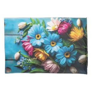Colourful Flowers Pillowcase