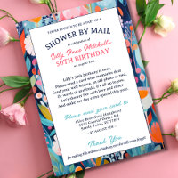 Colourful Flowers Shower by Mail 50th Birthday