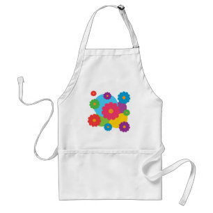 Colourful Flowers Standard Apron