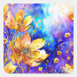 Colourful Flowers Stickers