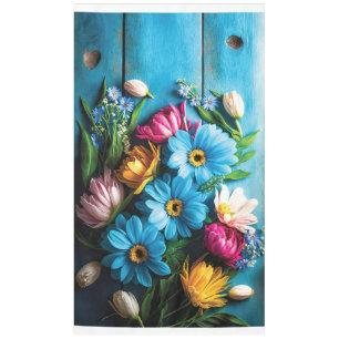 Colourful Flowers Tablecloth