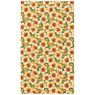 Colourful flowers tablecloth