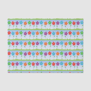 Colourful Flowers Tissue Paper