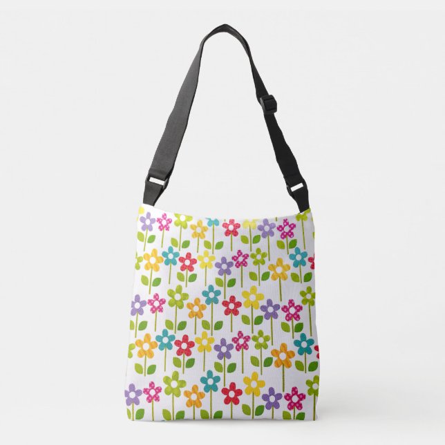 Colourful Flowers Tote (Front)