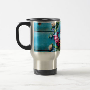 Colourful Flowers Travel Mug