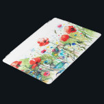 Colourful Flowers Watercolor Illustration iPad Smart Cover<br><div class="desc">Cool colourful abstract spring flowers watercolor illustration.</div>