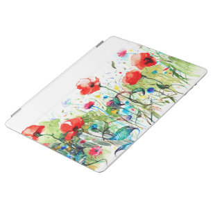Colourful Flowers Watercolor Illustration iPad Smart Cover