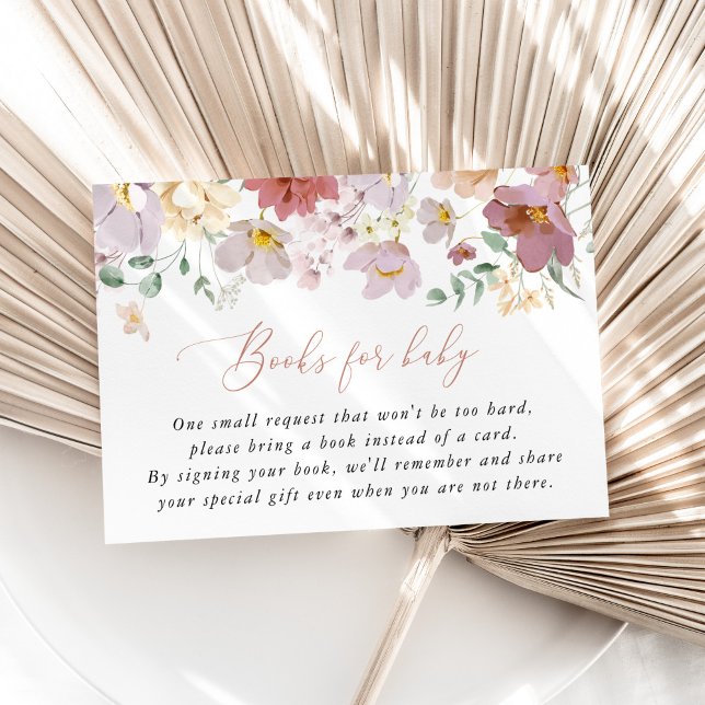 Colourful Flowers, Wildflowers, Books For Baby Enclosure Card (Creator Uploaded)