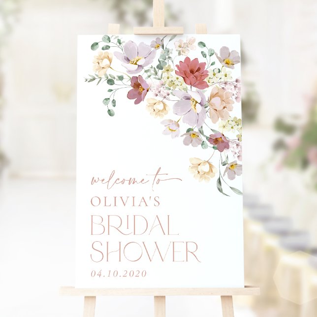 Colourful Flowers, Wildflowers, Bridal Welcome Poster (Creator Uploaded)