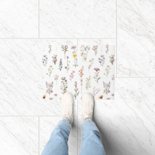 Colourful Flowers, Wildflowers, Garden Flowers Doormat