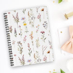 Colourful Flowers, Wildflowers, Garden Flowers Planner<br><div class="desc">Elegant,  stylish and sophisticated pattern with colourful wildflowers. Modern and trendy gift,  perfect for the floral design lover in your life.</div>