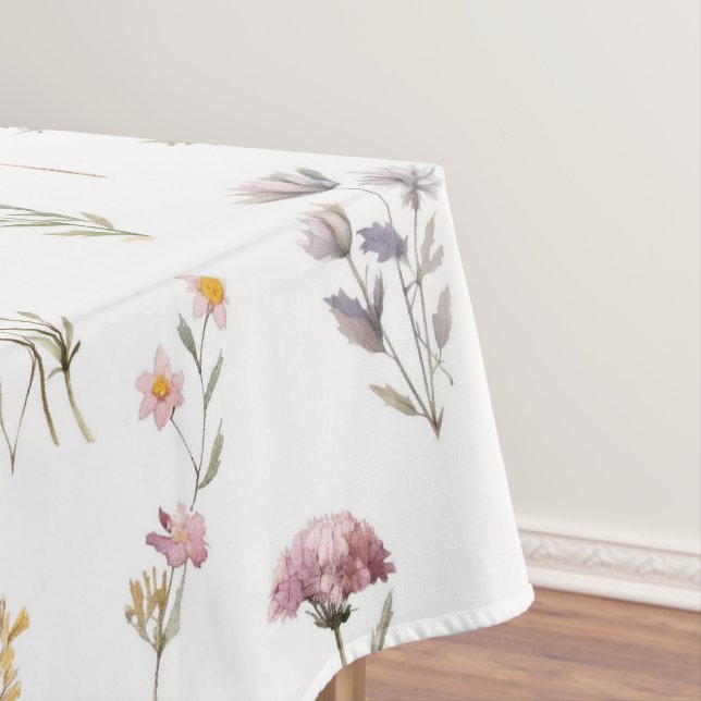 Colourful Flowers, Wildflowers, Garden Flowers Tablecloth (In Situ)