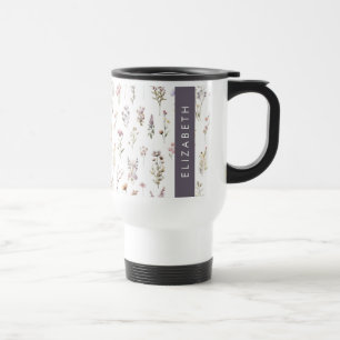 Colourful Flowers, Wildflowers, Greenery, Your Nam Travel Mug
