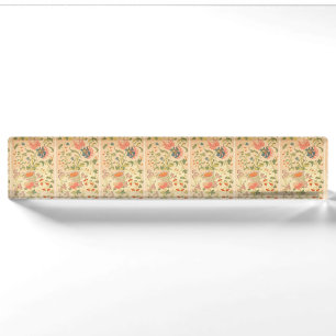 Colourful Flowers Wonderland Nameplate