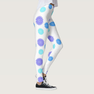 Colourful Flowers Yoga Leggings