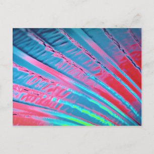 Colourful Flowing phosphorescence Postcard